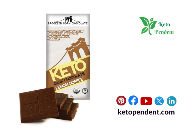 Brooklyn Born Keto Dark Chocolate Lemon Coffee Chocolate Bar —Unique Keto Chocolate Fusion