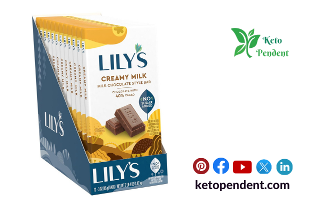 Lily’s Creamy Milk Chocolate Bar —Smooth Keto Milk Chocolate